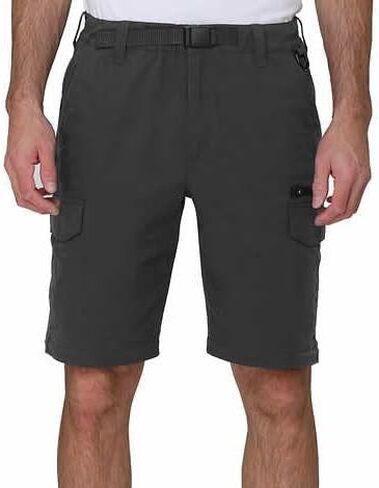 سراويل BC Clothing Cargo للرجال - سراويل تكتيكية - سراويل المشي لمسافات طويلة قابلة للتحويل في الهواء الطلق للرجال (رمادي، Sx32) in Kuwait