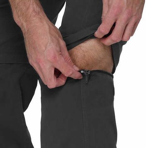 سراويل BC Clothing Cargo للرجال - سراويل تكتيكية - سراويل المشي لمسافات طويلة قابلة للتحويل في الهواء الطلق للرجال (رمادي، Sx32) in Kuwait