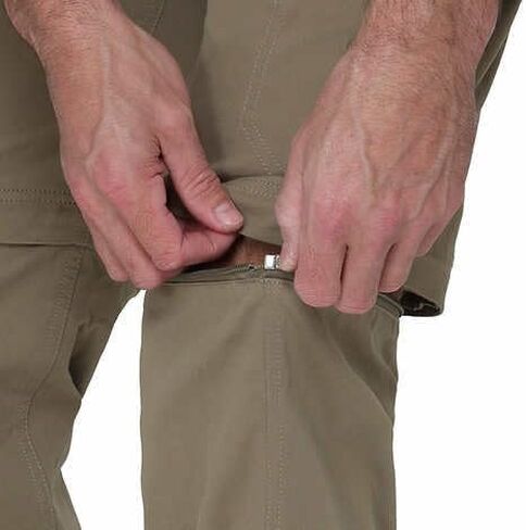 سراويل BC Clothing Cargo للرجال - سراويل تكتيكية - سراويل المشي لمسافات طويلة قابلة للتحويل في الهواء الطلق للرجال (أسمر، XLx30) in Kuwait