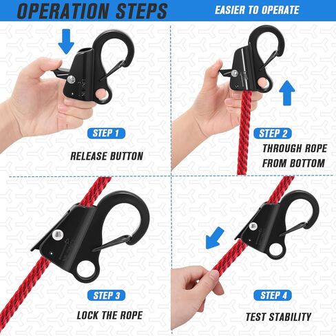 Boat Fender Clips, Boat Fender Quick Release Clip Stainless Steel Boat Bumper Clips Clamp on 3/8" - 5/8" Rope for Fastening Fender Lines in Saudi Arabia