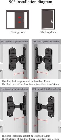 Door Lock,Gate Bolt Stainless,Slide Bolt,Slide Latch Lock, 90 Degree Stainless Steel Latch, Right Angle Curved Door, Firm Base, Brushed Finish, Door Latch Lock in Saudi Arabia