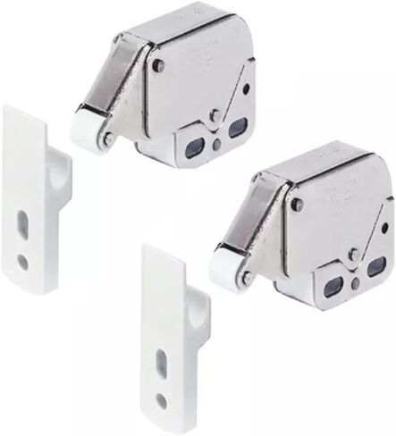 قفل مزلاج خزائن صغيرة قفل مزلاج اللمس التلقائي الربيع الصيد لباب خزانة الأثاث أقفال الأمن ABS أقحم in Kuwait