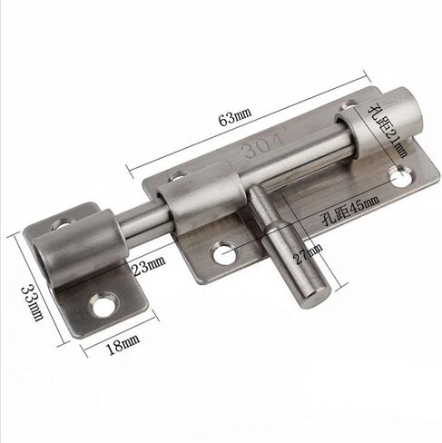 مقبض الباب الفولاذ المقاوم للصدأ مسامير الباب حارس الباب دافق مزلاج الشريحة بولت قفل الأجهزة in Kuwait