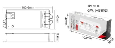 Miboxer E3-RF 3 in 1 LED Controller 2.4GHz, E Series, E-2.4G, Brightness and Color Temperature Adjustable, RGB / RGBW / RGB+CCT in Kuwait