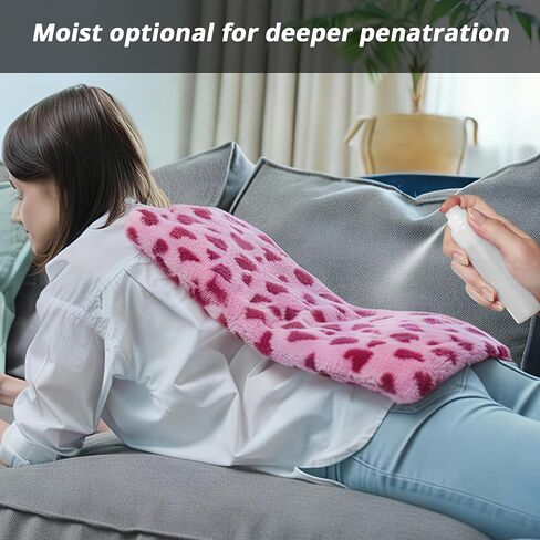 وسادة تدفئة ZXU Sherpa لتخفيف آلام الظهر والتشنجات، وسادة تدفئة لطيفة للغاية، 12 إعدادًا للحرارة، 8 إعدادات مؤقت، وسادة ساخنة ساخنة للوظيفة، نمط قلب وردي، 12 × 24 بوصة in Kuwait