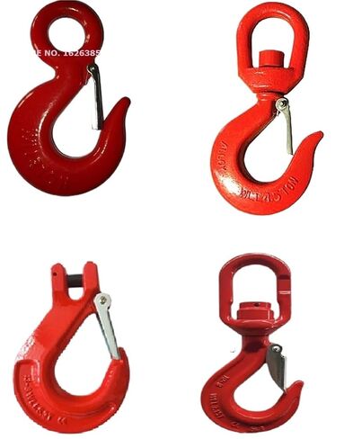1pc 0.5-5Ton 322 Swivel Hook with Latch Industrial Grade G80 Lifting Rigging Forged Alloy Steel Hoist 320 Hook Crane(2Ton 3pcs) in Saudi Arabia