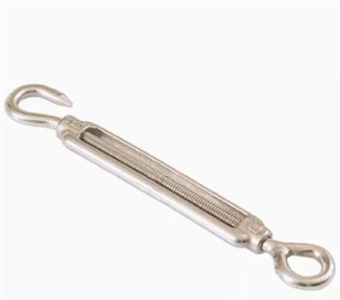 1pc M4-M14 304 Stainless Steel Hook Eye turnbuckle Steel ire Rope tensioner jaw to jaw Closed Body taut Rigging Hardware(M14 1pcs) in Saudi Arabia
