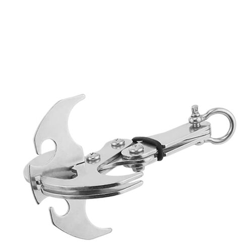 1pc Outdoor Survival Folding Hook Stainless Steel Multifunctional Climbing Hook Salvage Claw Size S Length 88mm/Size L 150mm(Size S Length 88mm) in Saudi Arabia