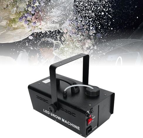 Snowflake Maker Machine, Stage Snow Machine Wireless Remote Control, Simulation Technology Romantic Effect Snow for Parties, Stage, Weddings (US Plug 100-240v) in Saudi Arabia