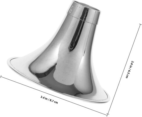 BESTYASH Thickened Metal Suona Horn Bowl Sound Amplifier Replacement Accessory for Small Pitch Suona Instrument Part Suitable for Folk Wind Instrument Maintenance in Kuwait