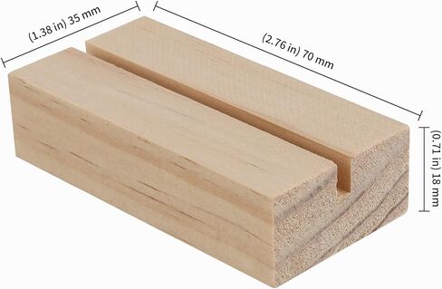 KEILEOHO 30 PCS Table Number Stands Wood, Table Card Holder Stand Wood, Wooden Tables Number Holder, Wooden Place Card Holders for Wedding Party Decoration, 2.75 x 1.38 x 0.71 Inch in Saudi Arabia