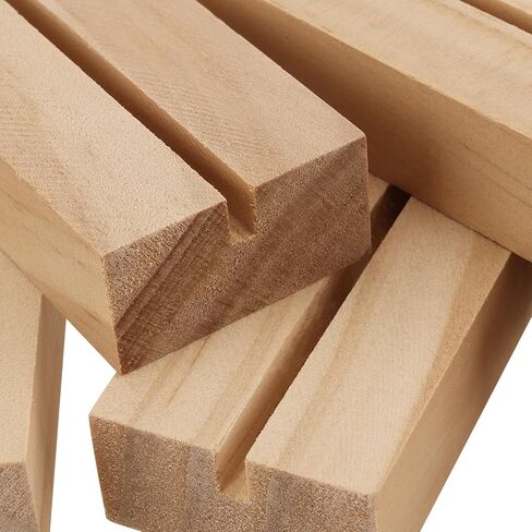 KEILEOHO 30 PCS Table Number Stands Wood, Table Card Holder Stand Wood, Wooden Tables Number Holder, Wooden Place Card Holders for Wedding Party Decoration, 2.75 x 1.38 x 0.71 Inch in Saudi Arabia