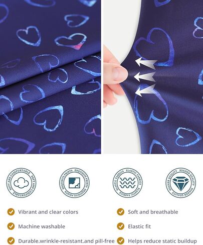 Scrub Caps Women Satin Lined Ponytail, Blue Heart Adjustable Scrub Hats Women with Buttons and Sweatbands, Practical Ponytail Holder Design with Bow Ribbon Soft Smooth in Saudi Arabia