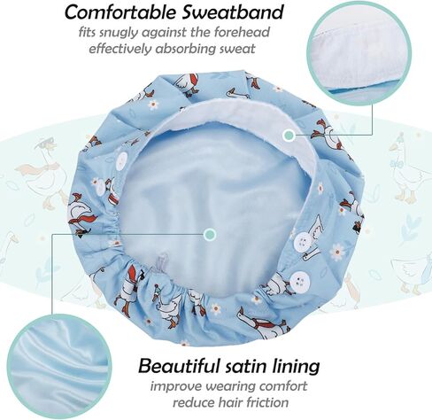 6 Pcs Satin Lined Scrub Caps Women Nurse Surgical Hat with Buttons Adjustable Working Cap Bouffant Nursing Hats in Saudi Arabia