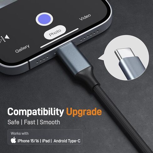 Teslong USB-C Adapter Cable for NTG100 Rifle Borescope – Compatible with iPhone 15/16 and Android Devices in Saudi Arabia