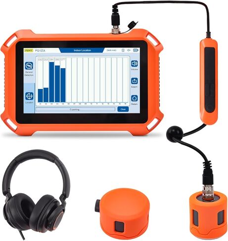 كاشف تسرب المياه PQWT PQ125C، عمق قياس عمق أنابيب المياه الداخلية والخارجية تحت الأرض 9.84 قدم/3 متر in Saudi Arabia