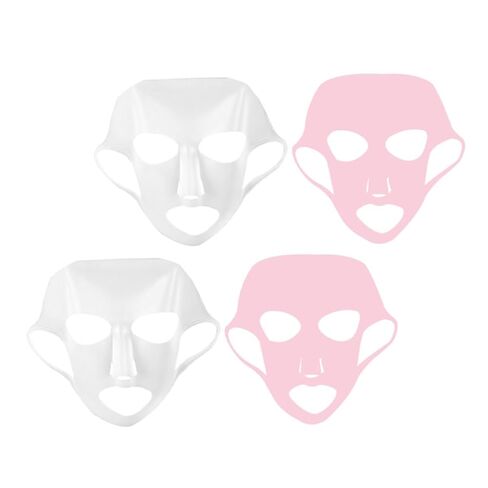 Homoyoyo 4pcs Silicone Earhook Face Mask Cover for Women Comfortable Non-skid Moisturizing Mask Film Reusable White in Saudi Arabia
