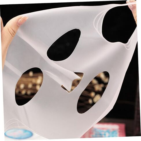 Homoyoyo 4pcs Silicone Earhook Face Mask Cover for Women Comfortable Non-skid Moisturizing Mask Film Reusable White in Saudi Arabia