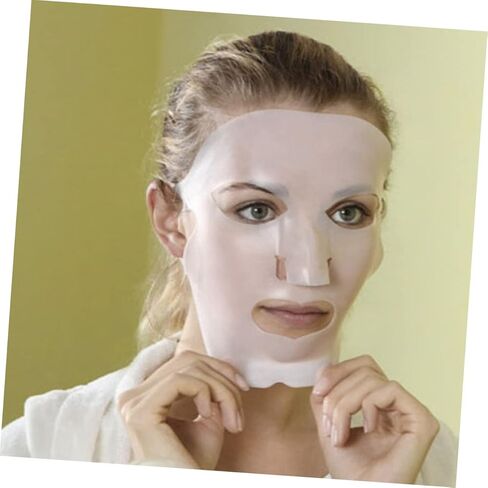 Homoyoyo 4pcs Silicone Earhook Face Mask Cover for Women Comfortable Non-skid Moisturizing Mask Film Reusable White in Saudi Arabia