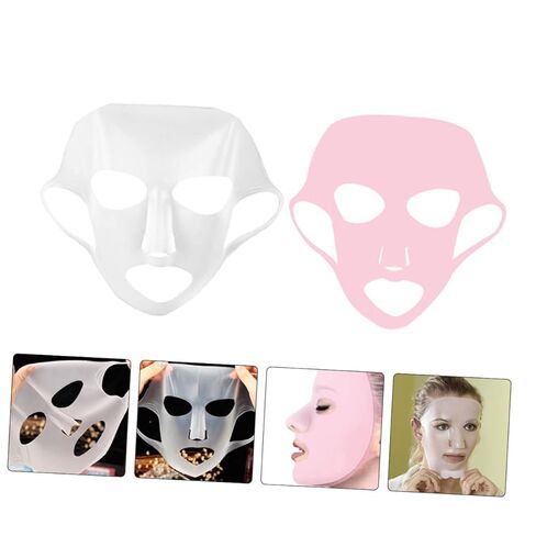 Homoyoyo 4pcs Silicone Earhook Face Mask Cover for Women Comfortable Non-skid Moisturizing Mask Film Reusable White in Saudi Arabia