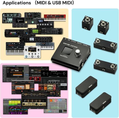PAINTAUDIO EXP/SW CAPTAIN Multi-Function Expression Pedal & Footswitch to MIDI Controller Box in Kuwait