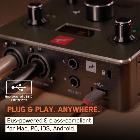 واجهة صوت Antelope Audio Zenith 2 USB-C للجيتار والغناء والبث والبث الصوتي، تتميز بمكبرات صوت من درجة الاستوديو وإعدادات مسبقة وتأثيرات | تسجيل سهل للمبتدئين in Kuwait