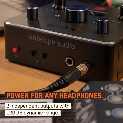 واجهة صوت Antelope Audio Zenith 2 USB-C للجيتار والغناء والبث والبث الصوتي، تتميز بمكبرات صوت من درجة الاستوديو وإعدادات مسبقة وتأثيرات | تسجيل سهل للمبتدئين in Kuwait