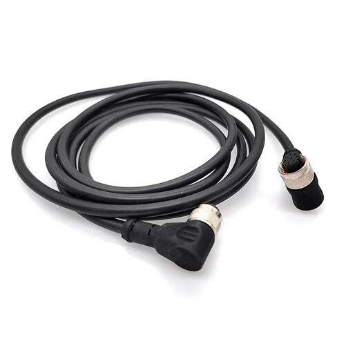 M12 Sensor Connector Cable Double Head Male Female 2m Wire 4Pin 5Pin 8Pin A Type 1Pcs(Straight F to F 5p) in Saudi Arabia