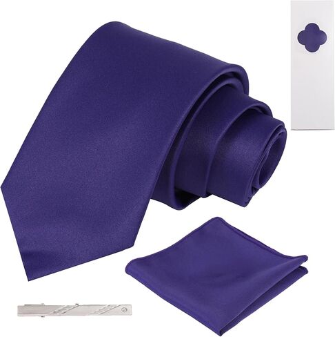 ربطات عنق رجالية متينة للعمل والزفاف مع صندوق هدايا، طويلة جدًا in Kuwait