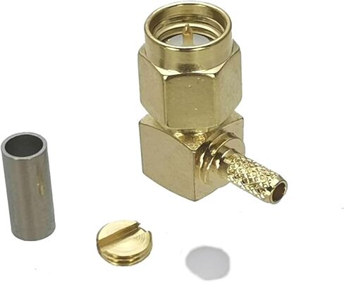 1Pcs SMA Male Plugs Crimp RG316 RG174 LMR100 / RG58 RG142 LMR195 RG8X LMR240 RG5 RG6 RG8 LMR400 Adapter Connector(SMA M RG5) in Saudi Arabia