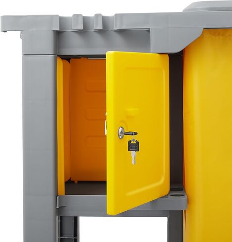 عربة تنظيف النظافة التجارية Dryser على عجلات - علبة التدبير المنزلي مع خزانة قفل المفاتيح in Kuwait