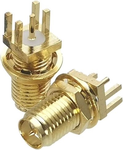 1Pcs RP-SMA RPSMA Male Jack & Female Bulkhead & Flange Solder Panel Mount & PCB Adapter Connector(RPSMA M 2 F PTFE) in Saudi Arabia
