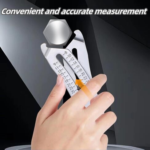 Bolt Size Finder Keychain, Nut and Bolt Thread Checker Keychain, Portable Precise Bolt Head Size Finder, Verification Tool for Fast Precise Measurement Ideal for Professionals and DIY Enthusiasts. (2) in Saudi Arabia