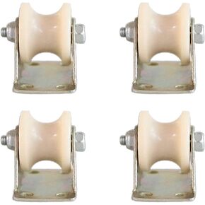 عجلات دوارة، عجلة U-Groove من النايلون عالي التحمل، بكرة باب منزلقة، للمسار المقلوب، عربات الآلات الصناعية، سكة حبل سلكية، بوابة دوارة (2 بوصة/50 مم) (1.2 بوصة/32 مم) in Kuwait