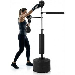 مجموعة أكياس ملاكمة قائمة بذاتها 3 في 1 للبالغين والمراهقين، حقيبة ملاكمة بارتفاع قابل للتعديل، كرتان للسرعة وقضيب استرخاء 360 درجة، نظام تدريب كامل على معدات الملاكمة المنزلية، لا حاجة للتركيب in Kuwait