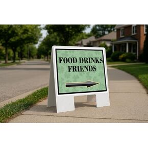 الطعام والمشروبات الأصدقاء، عيد القديس باتريك، البرسيم الأيرلندي الداكن، سهام على شكل حرف A، جانب واحد، مقاس 23 × 23 بوصة. in Kuwait