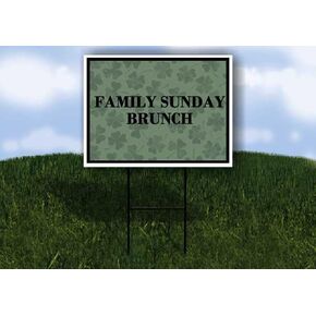 غداء يوم الأحد العائلي، عيد القديس باتريك، البرسيم الأيرلندي الداكن، سهام على شكل حرف A، جانب واحد، مقاس 23 × 23 بوصة. in Kuwait