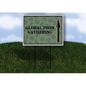 تجمع الغذاء العالمي، سهام اتجاهية لعيد القديس باتريك، البرسيم الأيرلندي الداكن، إطار على شكل حرف A مزدوج الجوانب مقاس 23 × 23 بوصة. in Kuwait