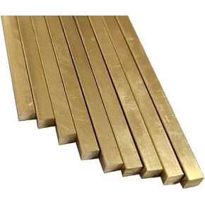 1Pcs 1mm 1.2 1.5 2 2.5 3 4 5mm Brass Square Rod, 500mm Long Small Flat Bars, Solid Stick Rod(1.5x1.5 mm) in Kuwait