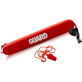 أنبوب إنقاذ الإنقاذ EMS XTRM مع صافرة مطابقة - ضمان سلامة المياه لحارس الحياة يطفو على الشواطئ وحمامات السباحة والواجهات المائية - متوفر بمقاس 40 بوصة و50 بوصة in Kuwait