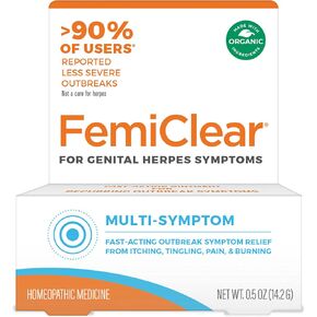 FemiClear, Genital Herpes Symptoms Cream Multi-Symptom, 0.5 Ounce in Kuwait