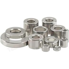 غسالات، غسالة مسطحة، غسالات 5/10 قطع M6 من الفولاذ المقاوم للصدأ حشية جلبة غير مترابطة حلقات فاصل مجوفة مستديرة طول الكم 2-20 مم قفل (6.5 × 20 × 12 مم (5 قطع)) in Kuwait