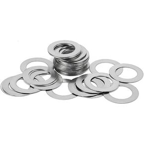 Washers,flat washer, Washers 20pcs/lot Sliver Washer Stainless Steel Flat Thin Gasket M3 M4 M5 M6 M8 M10 M12 M14 Adjusting Shim Plain Rings 0.1mm .2mm .3mm Fastener(Thickness 0.2mm,M5x8) in Kuwait