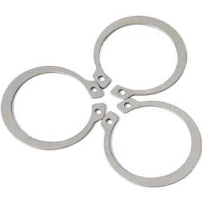 Washers,flat washer, Washers 1/2/3/5/10/20/30/50pcs Sliver Washer Stainless Steel Retaining Clip Snap Ring C Type External Circlip for Bearing Shaft M3 to M120 Fastener(M45-2pcs) in Kuwait