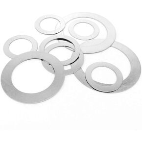 غسالات، غسالة مسطحة، غسالات قفل 10 قطع غسالات مسطحة من الفولاذ المقاوم للصدأ، سمك 0.2 مم غسالة M22 M25 M28 M30، حشية ضبط عالية الدقة DC 35 40 مم (M22x30) in Kuwait