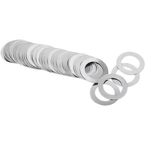 غسالات، غسالة مسطحة، غسالات قفل 50 قطعة رفيعة للغاية بسمك مسطح 0.3 مم، غسالات من الفولاذ المقاوم للصدأ، M3 إلى M8 رقيقة للغاية قابلة للتعديل طوقا الرقائق (M5x10) in Kuwait