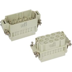 موصل مستطيل للخدمة الشاقة HDC HK-012/2-MC ذكر إدراج نوع 10A/40A التوصيل in Kuwait