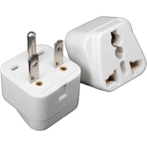 قابس طاقة من النوع T NEMA 6-15P/6-20P 250v 15A 3-pin AC محول التوصيل (WD-21 أبيض) in Kuwait