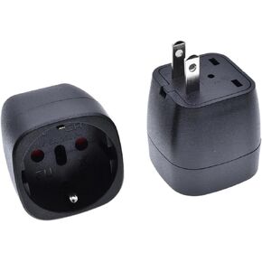 مقبس طاقة 2PIN AC 10A/16A 250V أبيض وأسود (EU-5 أبيض، قطعة واحدة) in Kuwait