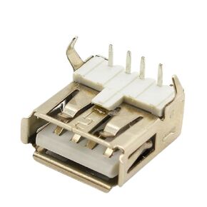 Fengpeng 10 قطعة/الوحدة USB 2.0 4Pin نوع موصل مقبس أنثى G54 قدم 90 درجة شحن نقل البيانات in Kuwait